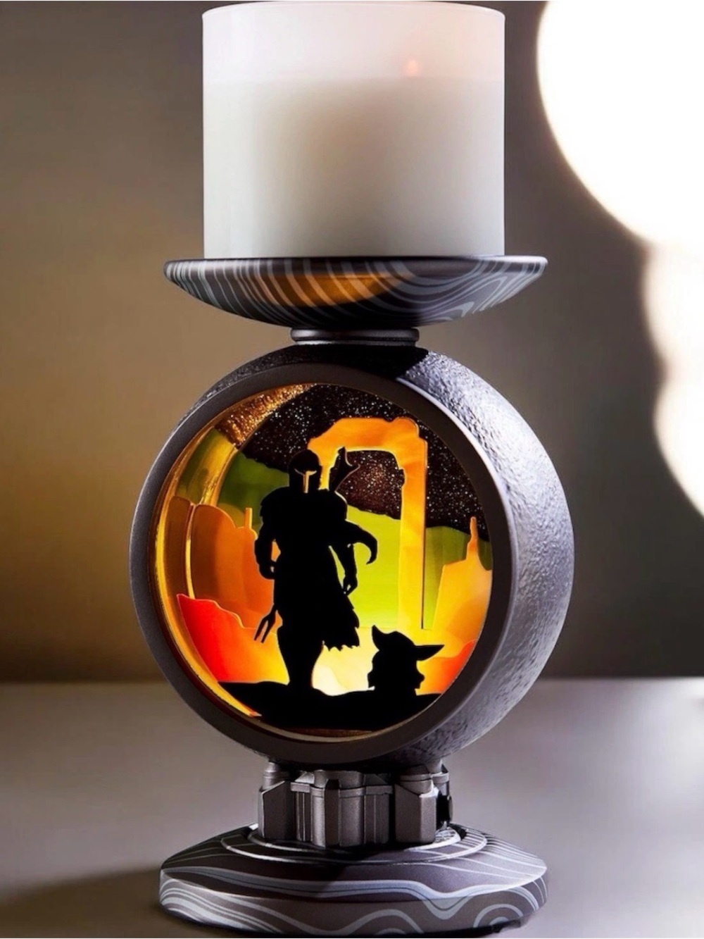 Bath & Body Works Disney Star Wars Mandalorian with Grogu Light-up Candle Holder